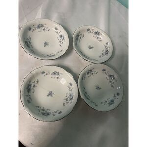 JOHANN HAVILAND Blue Garland Bavaria Germany Fruit Bowls 3 1/2 " Set Of 4